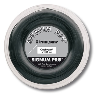 Signum Pro Tennis String Outbreak (Durability+Power) anthracite 200m roll