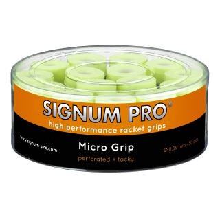 Signum Pro Overgrip Micro 0.55mm yellow 30-pack Box