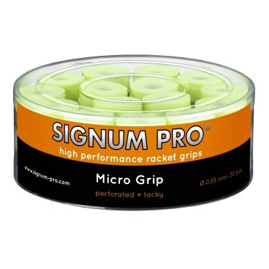 Signum Pro Overgrip Micro 0.55mm yellow 30-pack Box