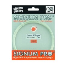 Signum Pro Tennis String Plasma Hextreme PURE white 12m set