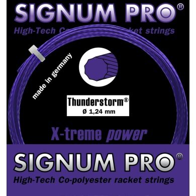 Signum Pro Tennis String Thunderstorm (Durability+Spin) violet 12m Set