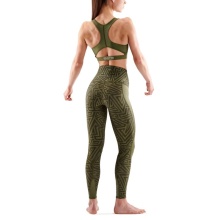 Skins Functional Pants 3-Series Skyscraper Tight Long (tight-fitting, high waist) khaki green Women