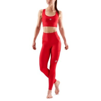 Skins Functional Pants 3-Series Skyscraper Tight Long (tight fit, high waist) red Women