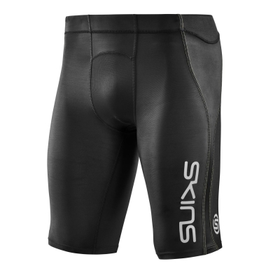 Skins Functional Pants 3-Series Half Tight 400 Short (tight-fitting) short black/yellow Men