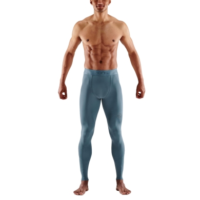 Skins Functional Pants 2-Series Tight Long (tight-fitting, compression) blue-gray Men