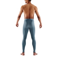 Skins Functional Pants 2-Series Tight Long (tight-fitting, compression) blue-gray Men