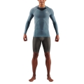 Skins Functional Underwear Long Sleeve Shirt 3-Series (tight-fitting) blue-gray Men