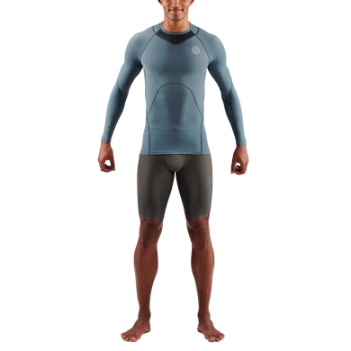 Skins Functional Underwear Long Sleeve Shirt 3-Series (tight-fitting) blue-gray Men