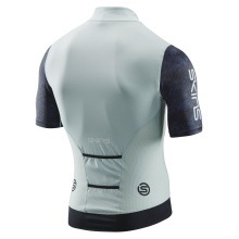 Skins Cycling Shirt Cycle Elite Jersey (Front Zip, Quick-Drying) Moss Green/Grey Men