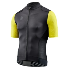 Skins Cycling Shirt Cycle Elite Jersey (Front Zipper, quick-drying) black/yellow Men