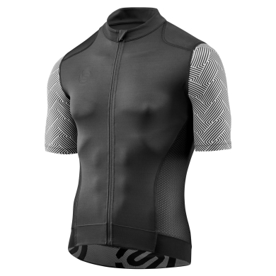 Skins Cycling Shirt Cycle Elite Jersey (Front Zipper, quick-drying) graphite grey Men