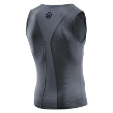 Skins Cycling Tank Top Sleeveless Baselayer Grey Men