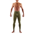 Skins Functional Pants 5-Series Tight Long (tight-fitting, compression) khaki green Men