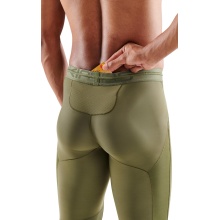 Skins Functional Pants 5-Series Tight Long (tight-fitting, compression) khaki green Men