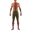 Skins Functional Pants 5-Series Half Tight Short (tight-fitting) khaki green Men