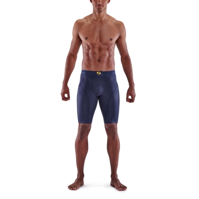 Skins Functional Pants 5-Series Half Tight Short (tight-fitting) navy blue Men