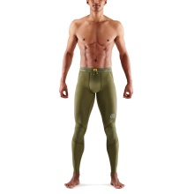 Skins Functional Pants 3-Series Tight Long (tight-fitting) khaki green Men