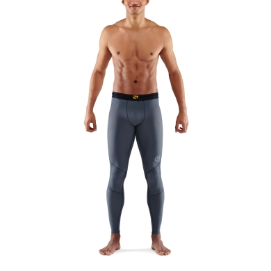 Skins Functional Pants 3-Series Tight Long (tight-fitting) charcoal grey Men