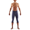 Skins Functional Pants 3-Series Thermal 3/4 Tight (tight fit) navy blue Men