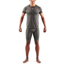 Skins Training T-shirt 3-Series (100% Polyester, Mesh Inserts) charcoal grey Men