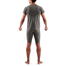 Skins Training T-shirt 3-Series (100% Polyester, Mesh Inserts) charcoal grey Men