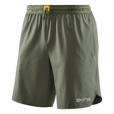 Skins Running Shorts 3-Series X-Fit Short (4-Way Stretch) khaki Green Men's