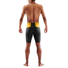 Skins Functional Pants TRI Brand Half Tight Short (for Triathlon, tight-fitting, quick-drying) black/yellow Men