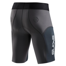 Skins Functional Pants TRI Elite Half Tight Short (for Triathlon, High-Tech Compression) charcoal gray/carbon Men