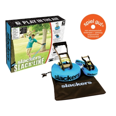 Slackers Slackline Classic 15m (including free Teaching Line) - 1 Set