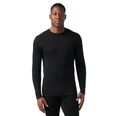 Smartwool Functional Underwear Long Sleeve Shirt Classic Thermal (warming merino wool, round neck) black men's