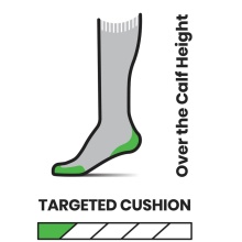 Smartwool Ski Sock Targeted Cushion OTC Summit Shot Print (Merino Wool) khaki green/black - 1 pair