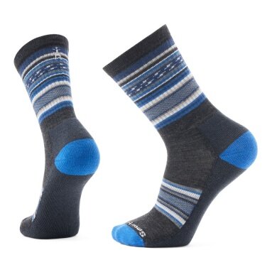 Smartwool Daily Sock Crew ReGarita Print Everyday (Merino Wool) dark grey/blue - 1 pair