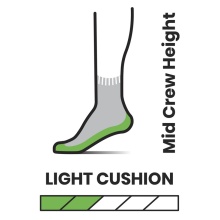 Smartwool Hiking Sock Light Cushion Mid (durable, breathable) black - 1 pair