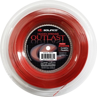 Solinco Tennis String Outlast (Durability+Control) red 200m roll