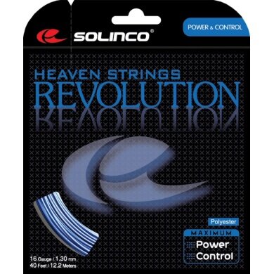 Solinco Tennis String Revolution (Durability+Power) blue 12m Set