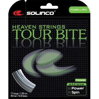 Solinco Tennis String Tour Bite (Durability+Spin) silver 12m Set