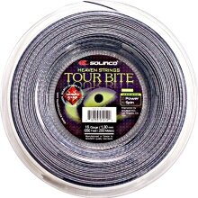 Solinco Tennis String Tour Bite Diamond Rough (Spin+Durability) silver 200m roll