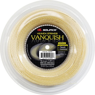 Solinco Tennis String Vanquish (Feel+Arm Protection) natural 200m Roll