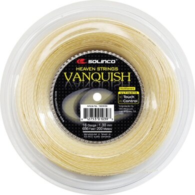 Solinco Tennis String Vanquish (Feel+Arm Protection) natural 200m Roll