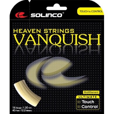 Solinco Tennis String Vanquish (Feel+Arm Protection) natural 12m Set