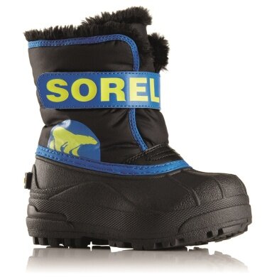 Sorel Snow Commander black/blue Winter Shoes Kids