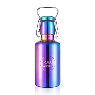 soulbottles drinking bottle steel light Utopia (stainless steel, stainless steel handle) 500ml blue/purple