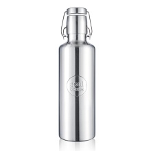 soulbottles drinking bottle steel light (stainless steel, stainless steel handle) 750ml silver