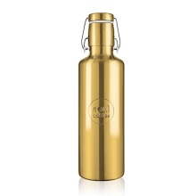 soulbottles drinking bottle steel light gold (stainless steel, stainless steel handle) 750ml gold