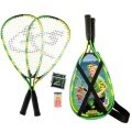 Speedminton® Set Junior (2x rackets 6-12 years, 2x Speeder, bag) blue/green/yellow