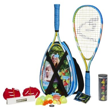 Speedminton® Set S700 Medium (2x Premium-Alu-Rackets, EasyCourt, 5xSpeeder, 4xSpeedlights, Bag)