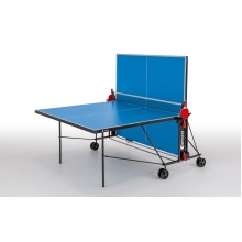 Sponeta Table Tennis Table Outdoor S1-43e (4mm Melamine Resin Top, Weatherproof, incl. Net) Blue