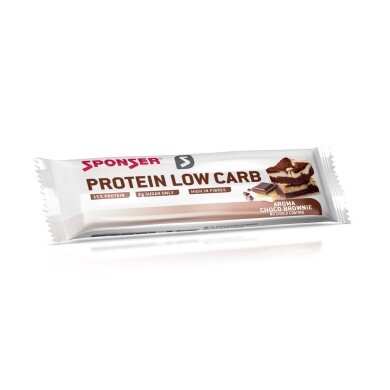 Sponser Protein Low Carb Bar (32% protein content, ideal snack for everyday) Chocolate/Brownie 25x50g Box