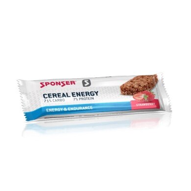 Sponser Energy Bar Energy Cereal (tasty Cereal Bar) Strawberry 20x40g Box