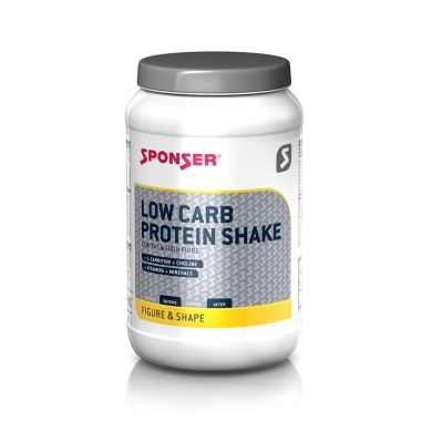 Sponser Low Carb Protein Shake (high-quality protein from whey, milk and egg) Vanilla 550g Can